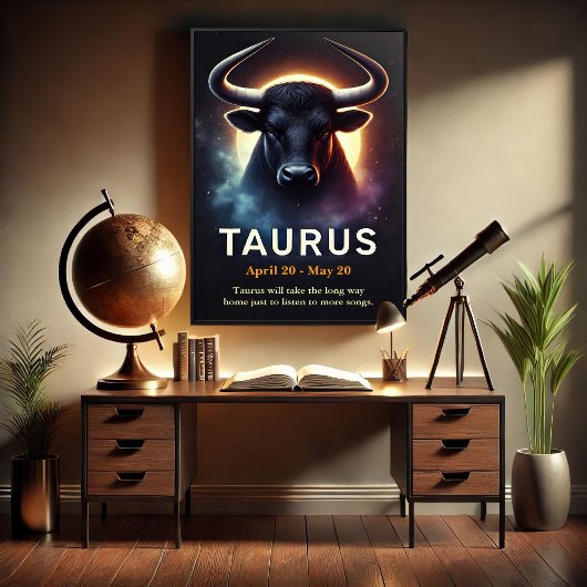 Poster Cosmique Taurus Bull Zodiac
