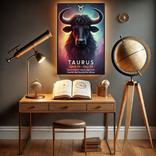 Poster Cosmique Taurus Bull Zodiac