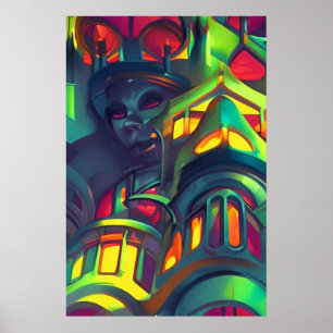 Poster Cosmopolis de Curiosity par Wombott