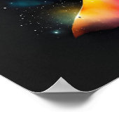Poster Cosmos Coloré – Concept Galactique Vibrant (Coin)