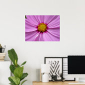 Poster Cosmos rose Fleur sauvage Floral (Bureau à domicile)