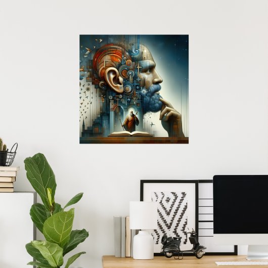 Poster Cosmos Whispering (Bureau à domicile)