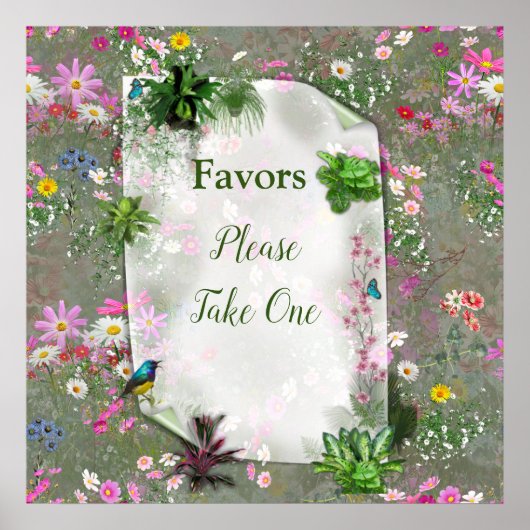 Poster Cosmos Wilderness Wild Flowers (Devant)