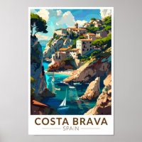 Costa Brava Espagne Catalogne Voyage Art Vintage
