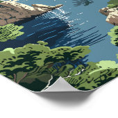 Poster Costa Brava Espagne Voyage Art Vintage (Coin)