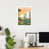 Poster Costa Mesa Californie vintage (Bureau à domicile)
