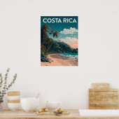 Poster Costa Rica Beach Pura Vida (Cuisine)