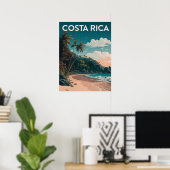 Poster Costa Rica Beach Pura Vida (Bureau à domicile)