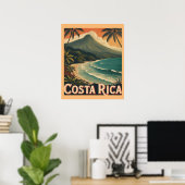 Poster Costa Rica Beach, Pura Vida (Bureau à domicile)
