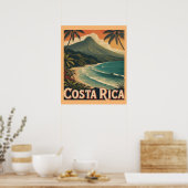 Poster Costa Rica Beach, Pura Vida (Cuisine)