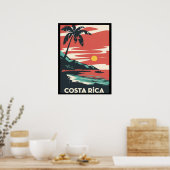 Poster Costa Rica Beach Pura Vida (Cuisine)