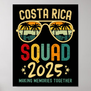 Poster Costa Rica Escadron de vacances 2025 Voyage en fam