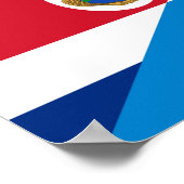 Poster costa rica nicaragua demi-drapeau symbole (Coin)