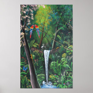 Poster Costa Rica Rainforest Print