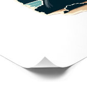 Poster Costa Rica Sloth Vintage Sunset Travel Vector Shir (Coin)