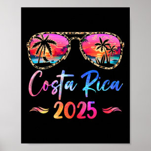 Poster Costa Rica Vacances 2025 Famille du groupe corresp