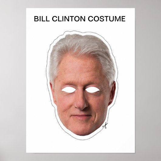 Poster Costume Bill Clinton (Devant)