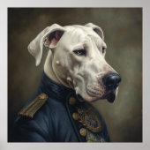 Poster Costume blanc Great Dane (Devant)