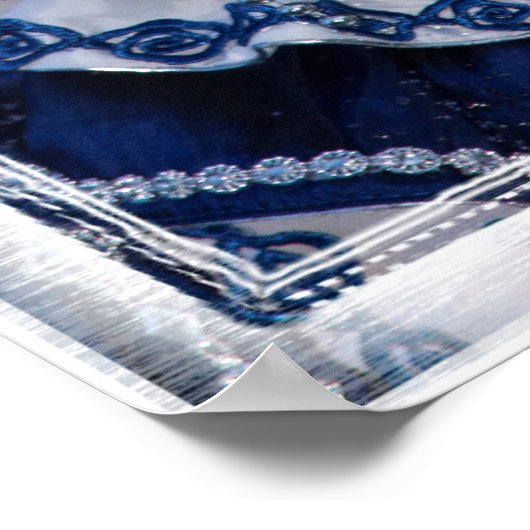 Poster Costume Carnaval Bleu, Venise (Coin)