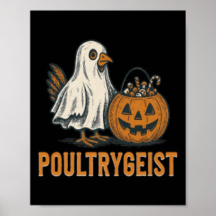 Poster Costume Citrouille Poultrygeist Chicken Ghost Hall
