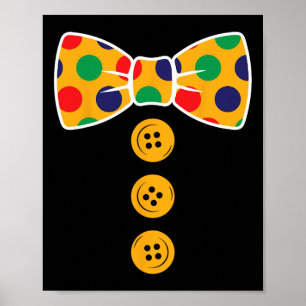 Poster Costume Clown Halloween Funny Cirque Clown Don The