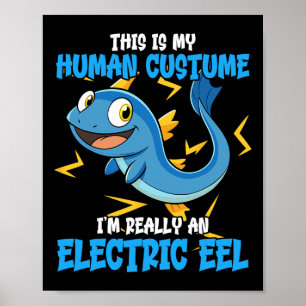 Poster Costume d'anguille électrique drôle Amoureux des a