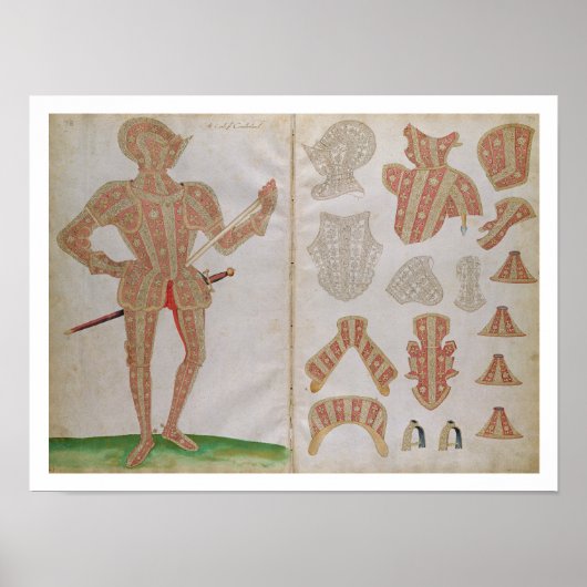 Poster Costume d'armure pour le comte de Cumberland (Devant)