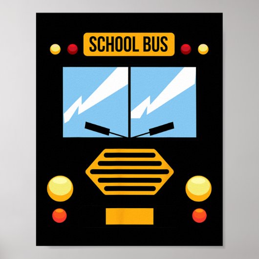 Poster Costume de bus scolaire Cool Easy Vehicle Hallowee (Devant)