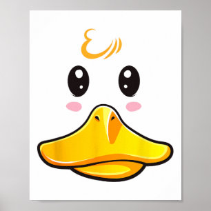 Poster Costume de canard en caoutchouc mou Ducky Visage H