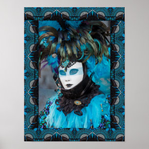 Poster Costume de carnaval artistique, Venise