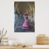Poster Costume de carnaval féminin, Venise (Cuisine)