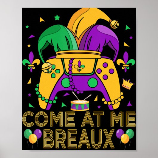 Poster Costume de Carnaval Mardi Gras de jeu vidéo Jeux (Devant)