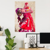 Poster Costume de Carnaval Rouge, Venise (Bureau à domicile)