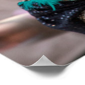 Poster Costume de Carnaval turquoise, Venise (Coin)