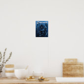 Poster Costume de carte de lecture Diamant bleu (Cuisine)
