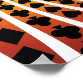 Poster : Costume de carte de poker Spiral : Black  (Coin)