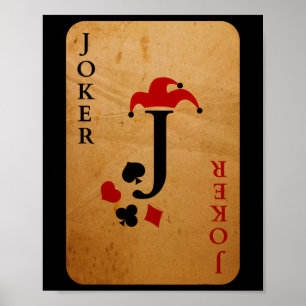 Poster Costume de carte Joker Halloween Deck de cartes