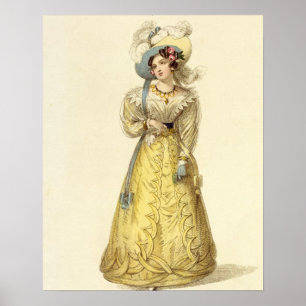 Poster Costume de chariot, plat de mode du R d'Ackermann