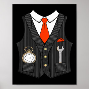 Poster Costume De Conducteur De Train Halloween Pour Enfa