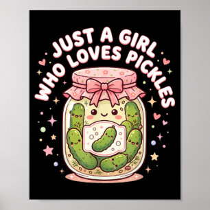 Poster Costume de cornichon drôle pour une fille qui aime