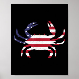 Poster Costume De Crabe Drôle Pour Hommes Femmes Enfants