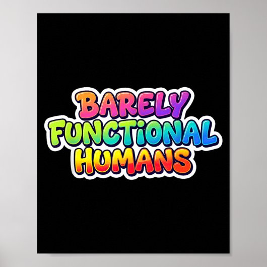 Poster Costume de déclaration d'humains à peine fonctionn (Devant)