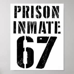 Poster Costume de détenu de prison 67 Halloween Memes Pri