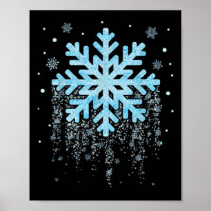 Poster Costume de flocon de neige Hiver Noël Matching Men