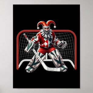 Poster Costume de gardien de but de hockey sur glace de b