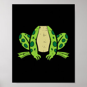 Poster Costume de grenouille Halloween Funny Cottagecore