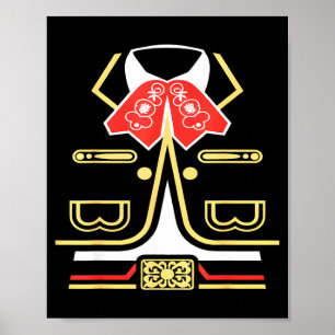 Poster Costume de Halloween charro cinco de Mexique maria