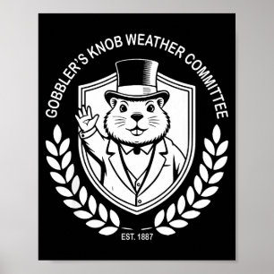 Poster Costume de la journée de la marmotte de Punxy Phil