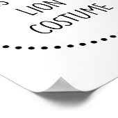 Poster Costume de lion (Coin)