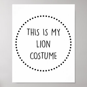 Poster Costume de lion